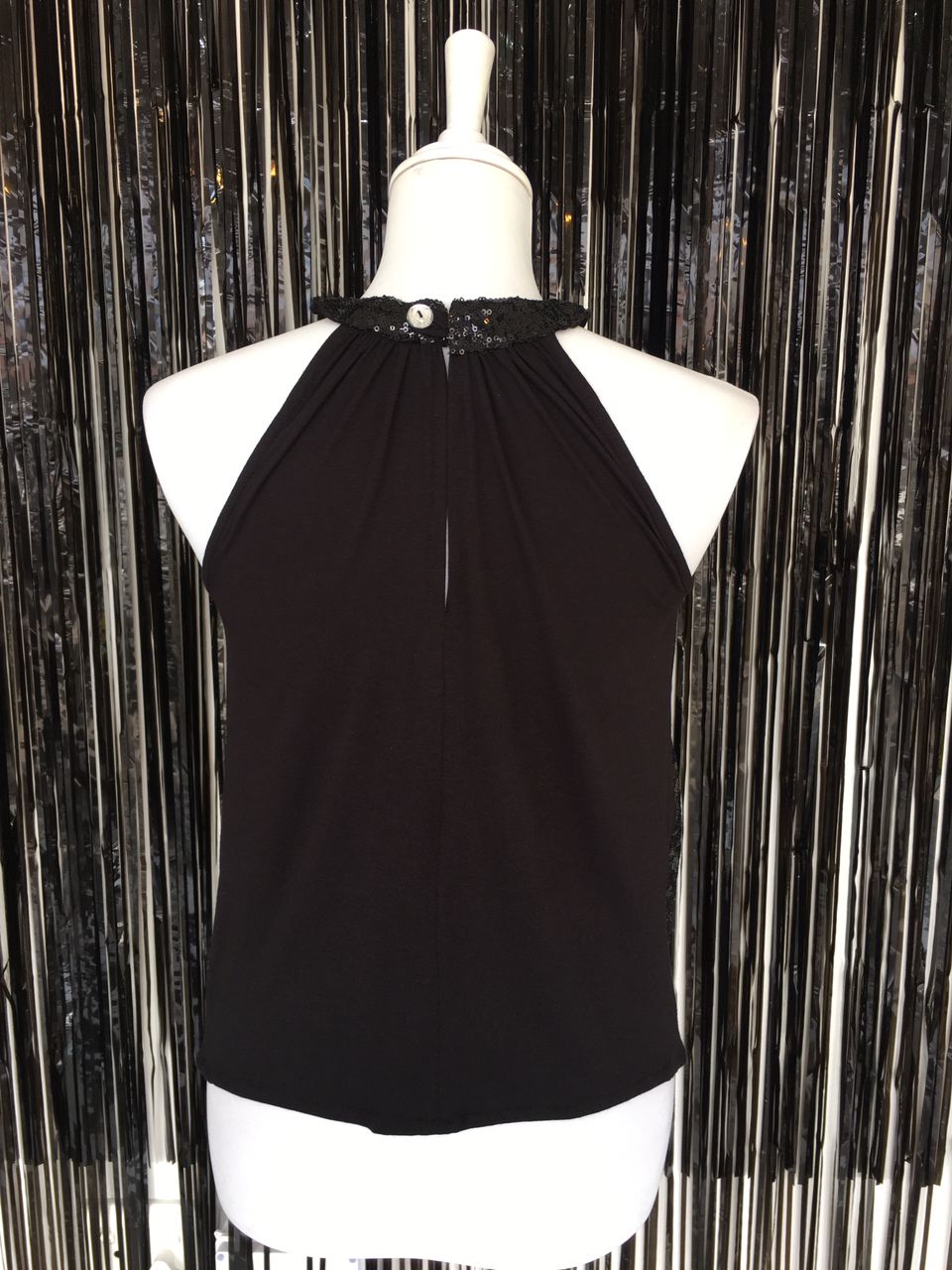 Maddy Sequins Top Black