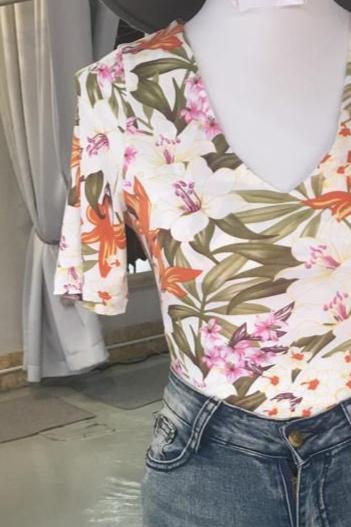 Lily Print Bodysuit