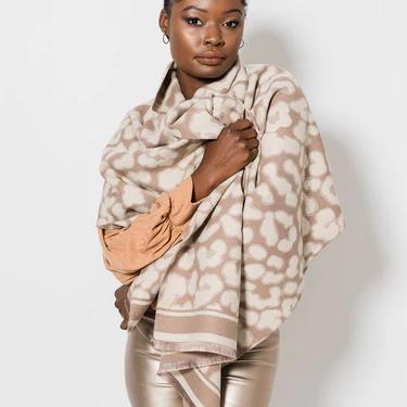 Lux Animal Wrap Stone/Creme