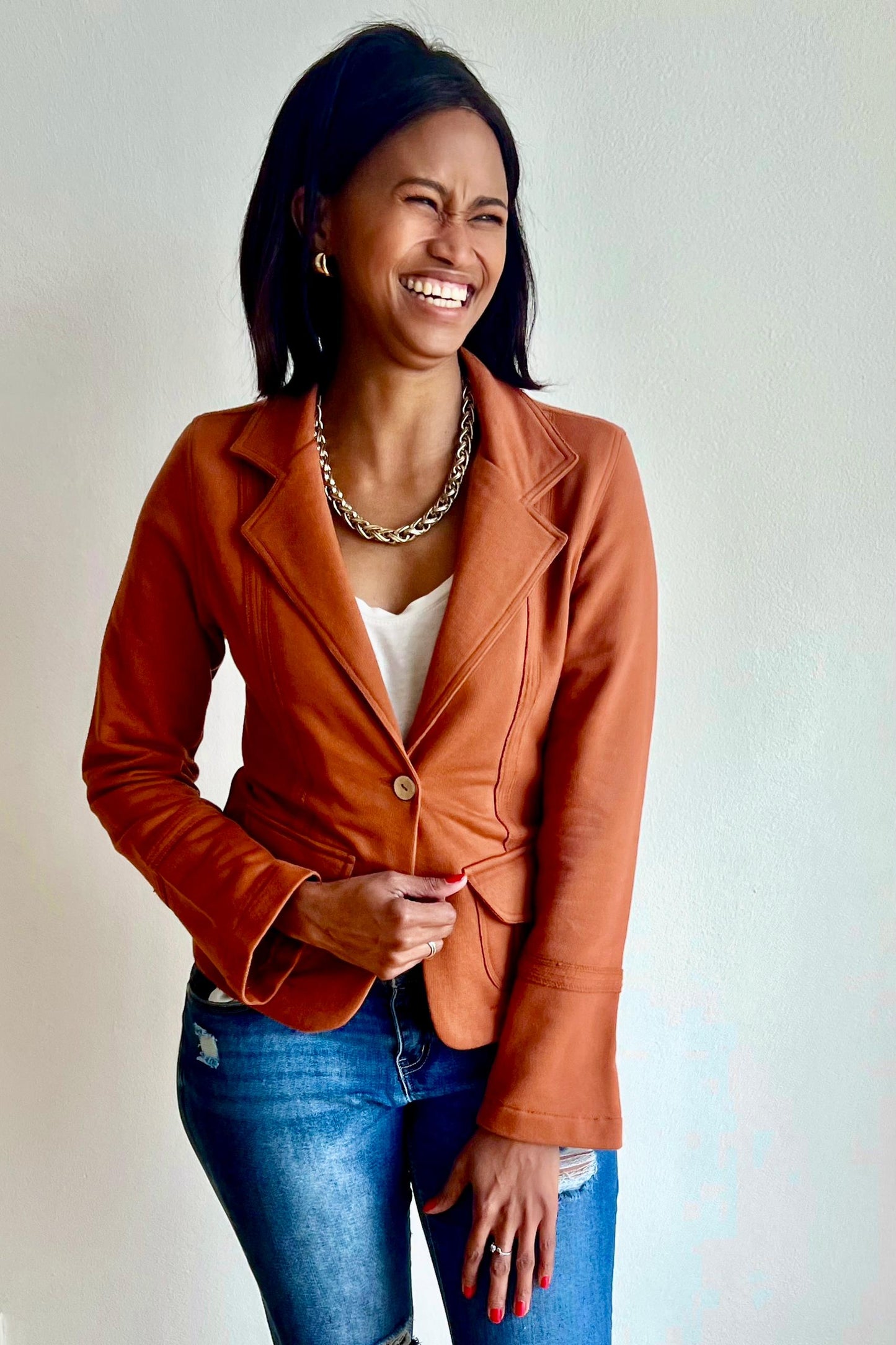 Basic Blazer Umber