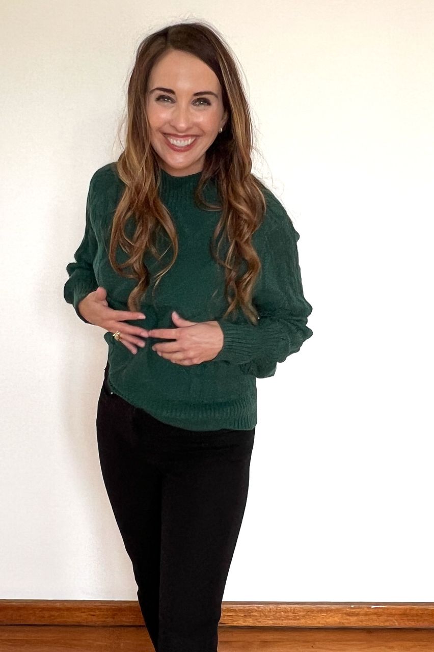 Turtle Neck Cable Knit Forest