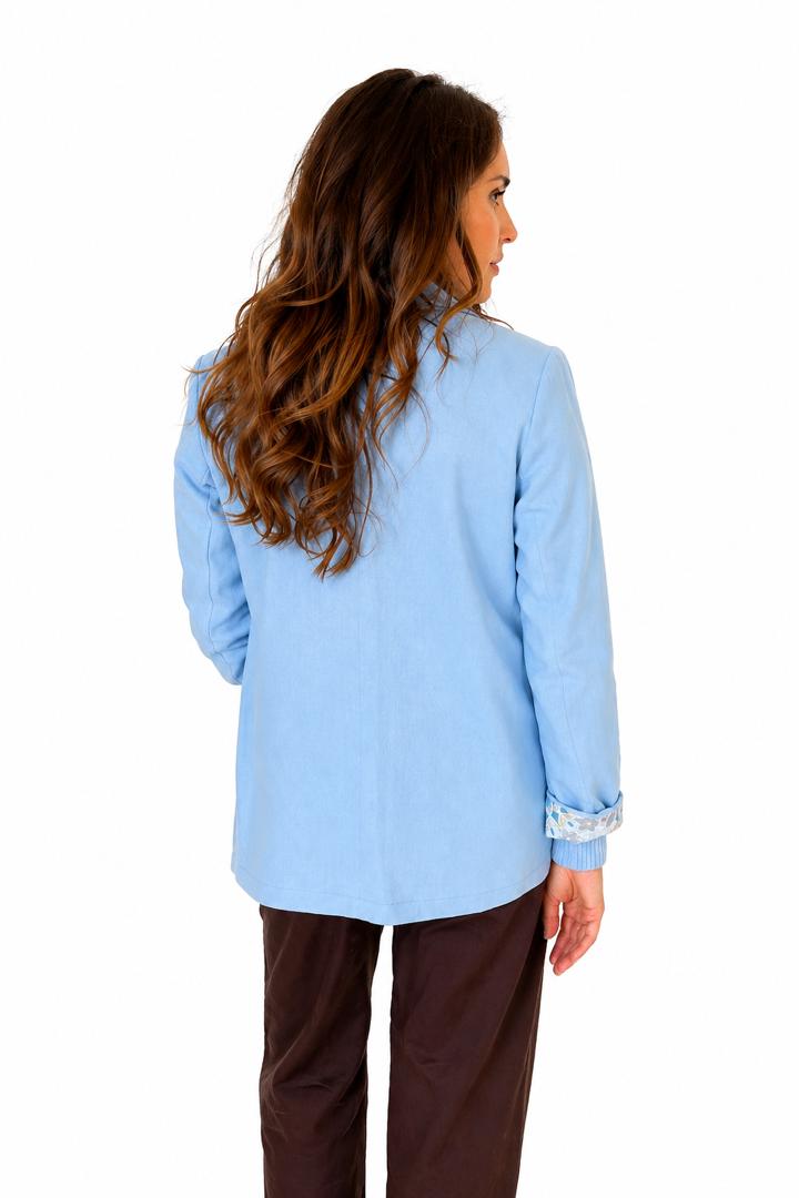 Linen Blazer Baby Blue