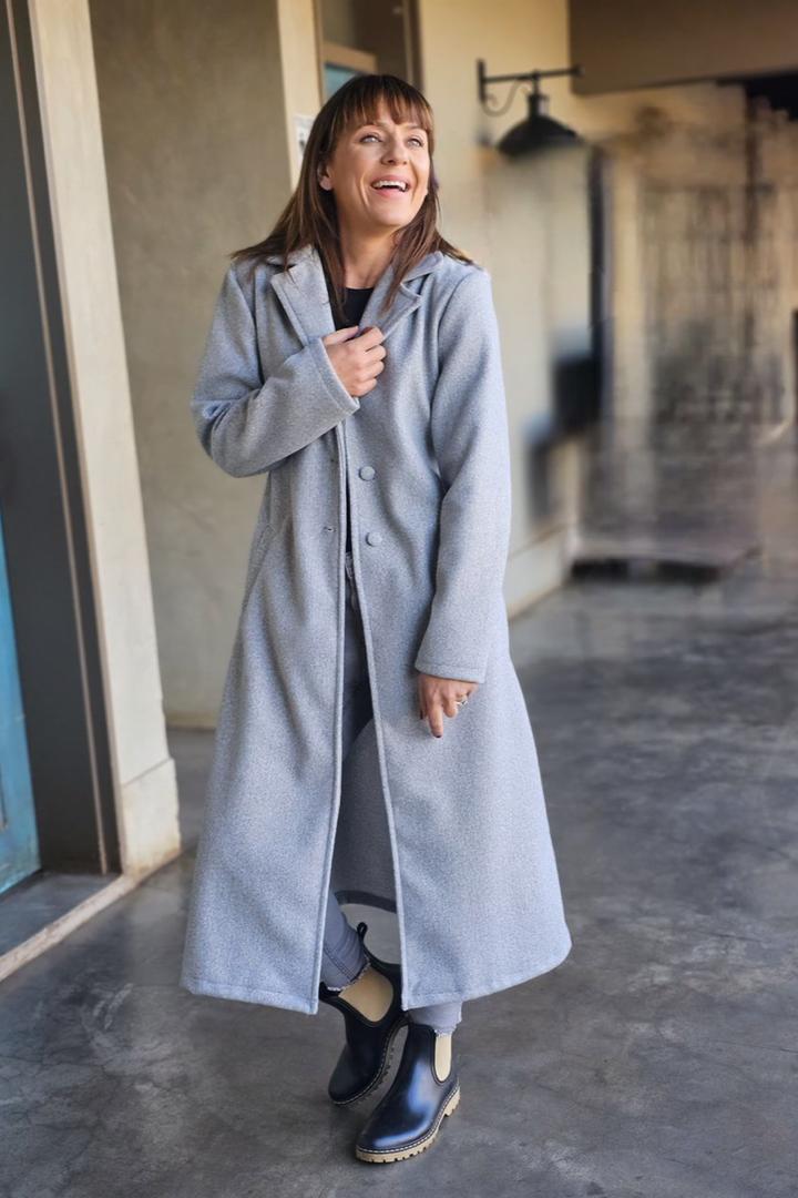 Maddison Coat Silver Melange
