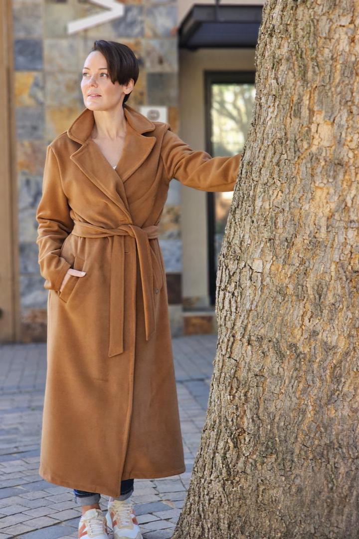 Maddison Coat Latte Melton