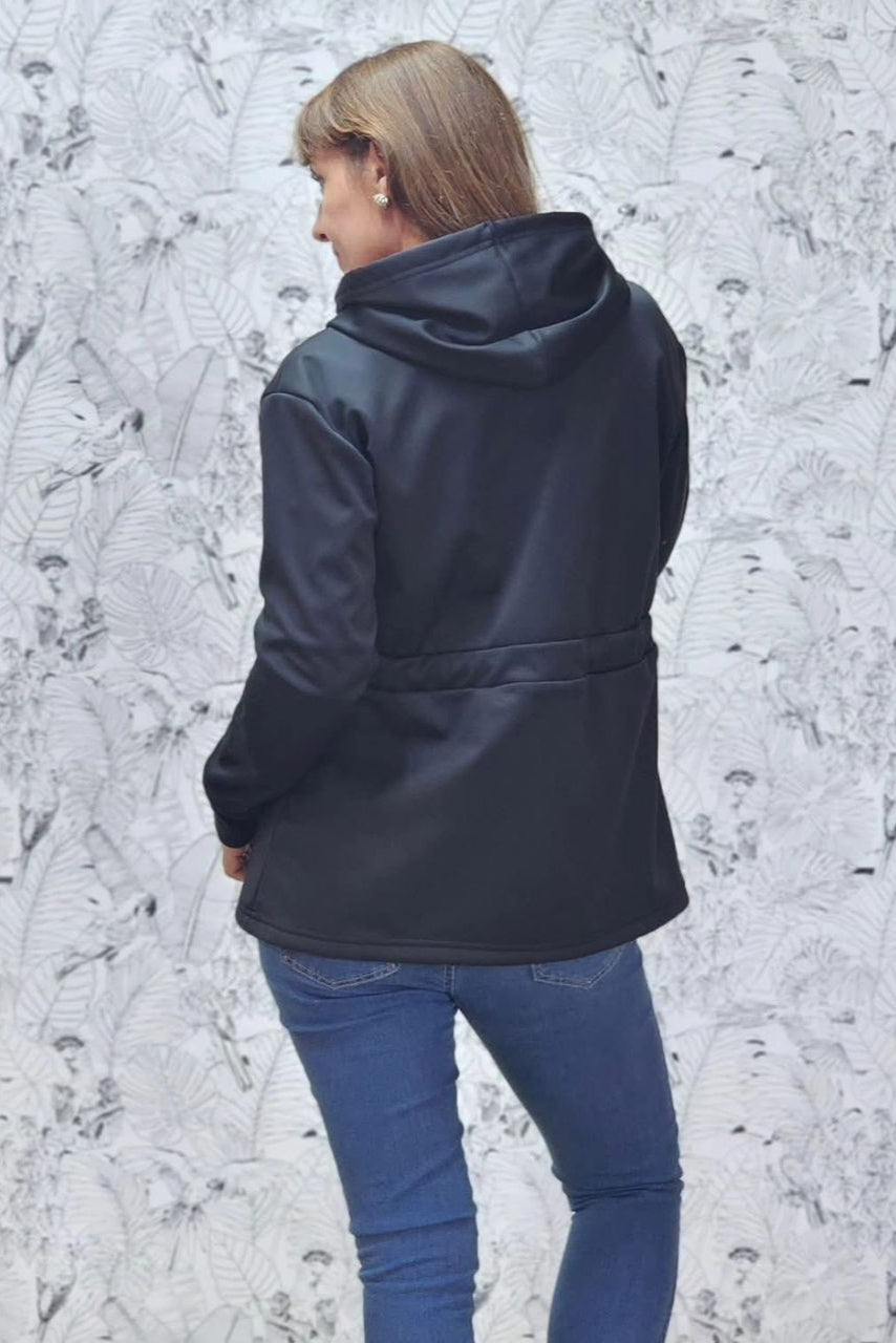 Anika Mini Hoodie Soft Shell Black
