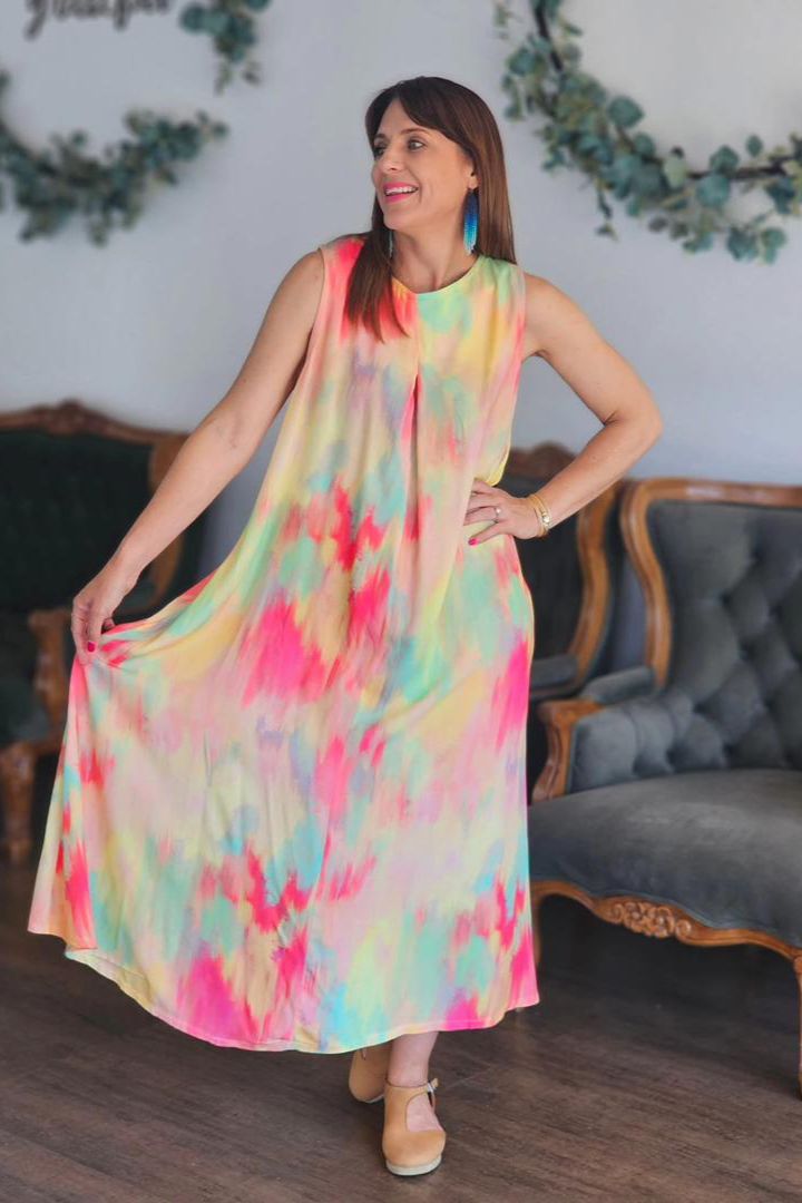 Louise Dress Sorbet