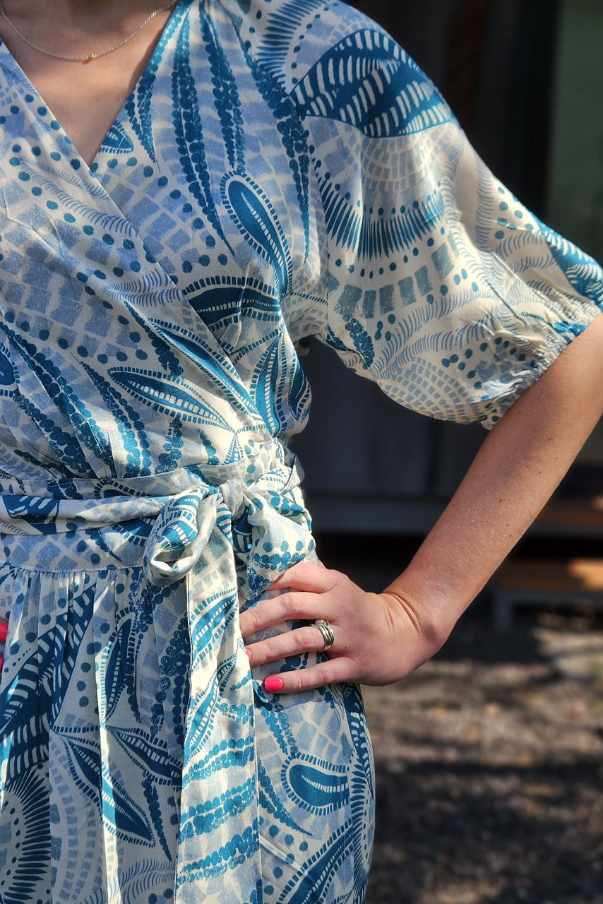 Nicole Dress Mosaic Fern