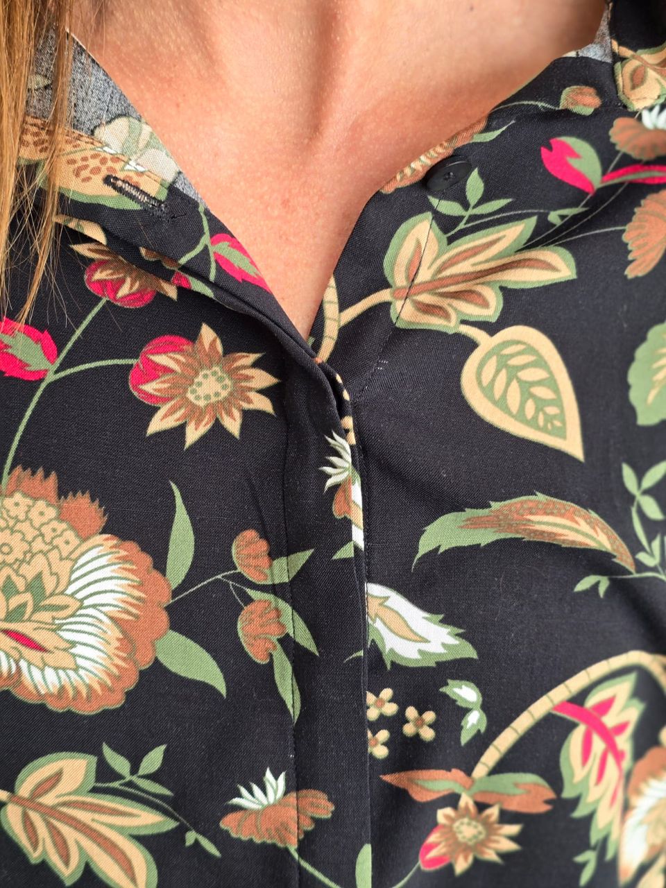 Harper Black Floral Shirt