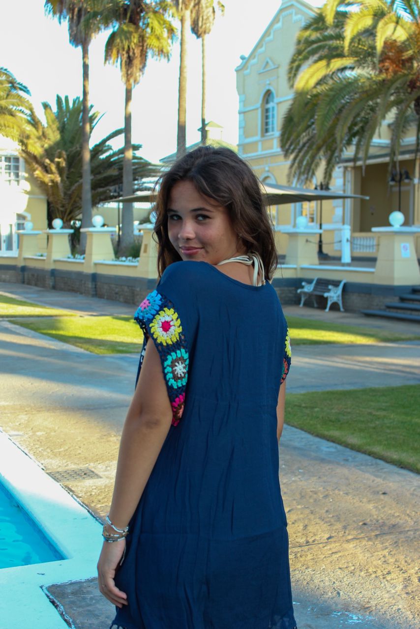 Cover-Up Top with Crochet Sleeve