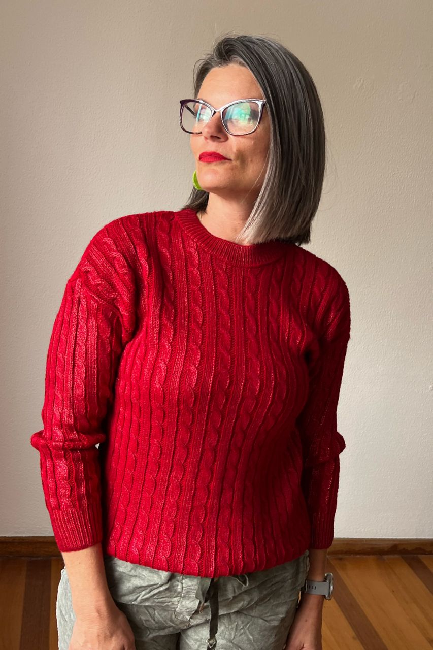 Nazalia Knit Red