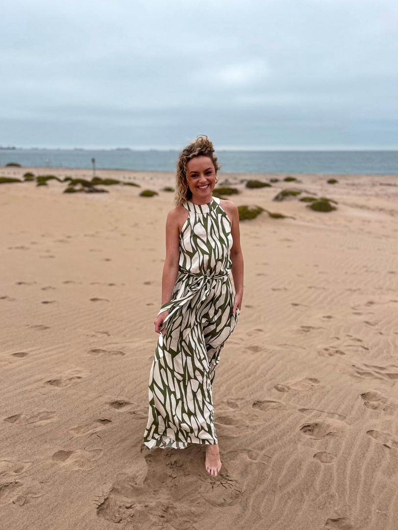 Vanes Maxi Khaki Dress