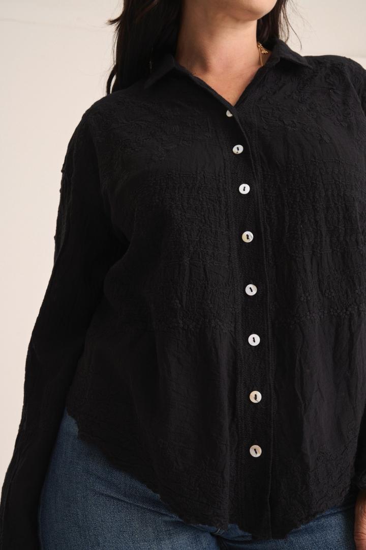 Embroided Shirt Black