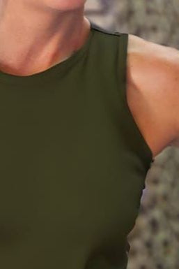 Cari Slinky Top Khaki