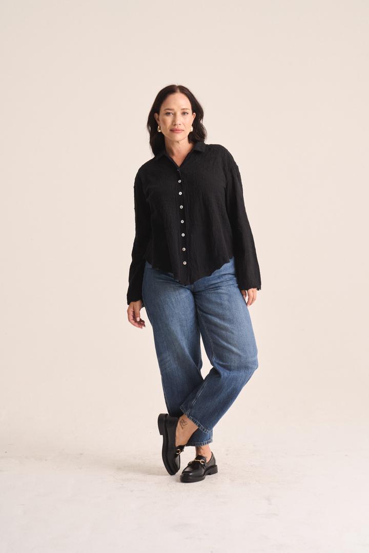Embroided Shirt Black