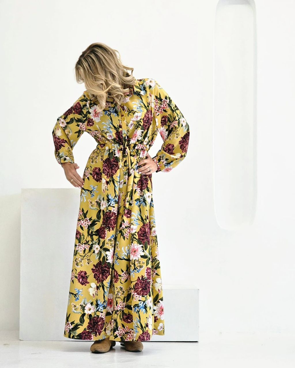 Livvie Maxi Butter Blossom Dress
