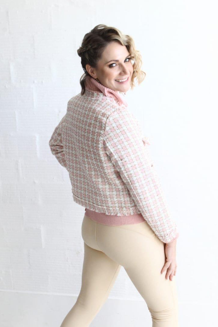 Soft Pink Tweed Jacket