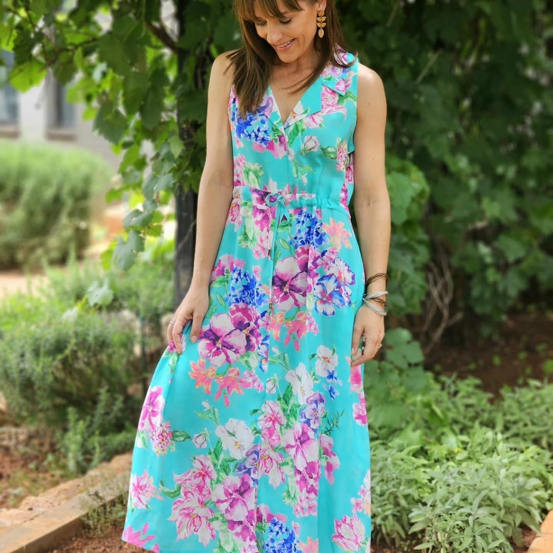 Florance Dress Pansies