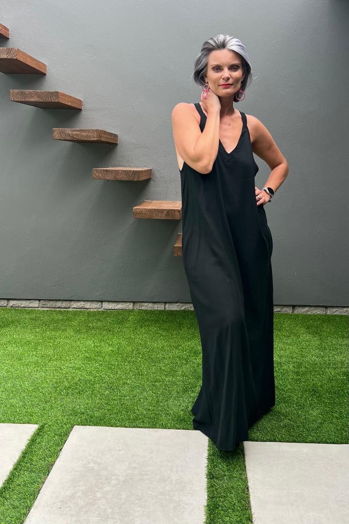 Halterneck Dress Black