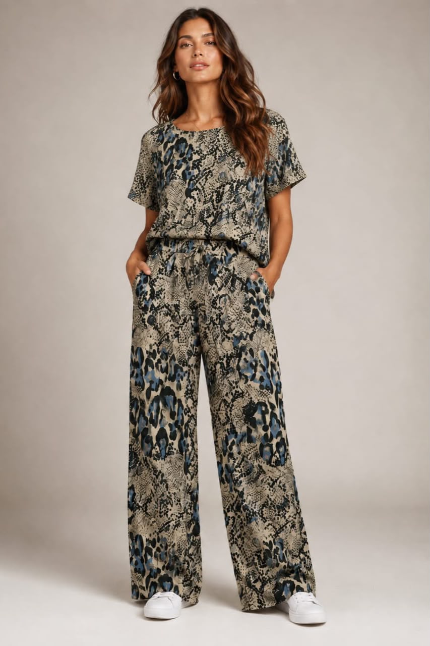 Sandra Pants Pebble Panther