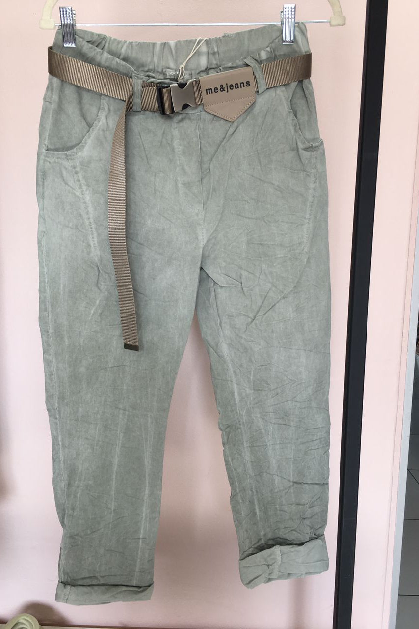 Italian Sequin Patch Pants