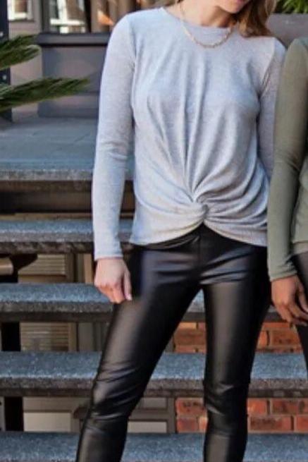 Black Pleather Pants
