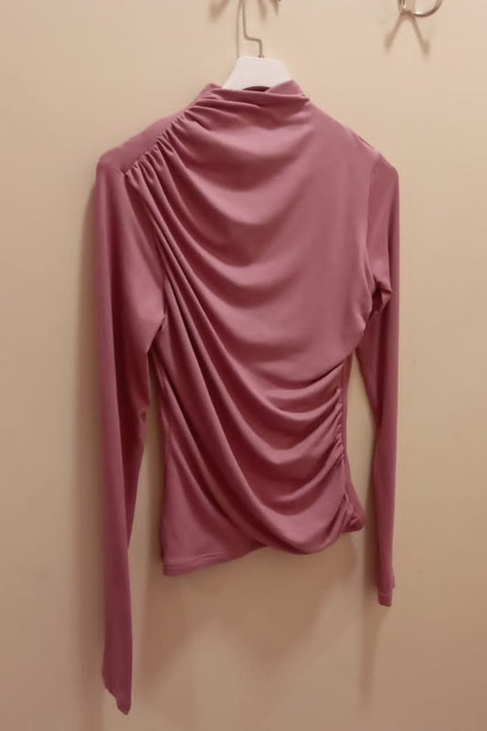 Staple Pleated Long Sleeve Top