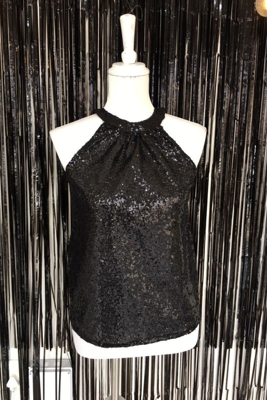 Maddy Sequins Top Black