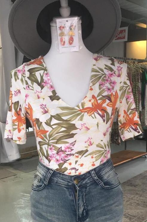 Lily Print Bodysuit