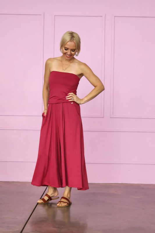 Maddy Jumpsuit Lipstick