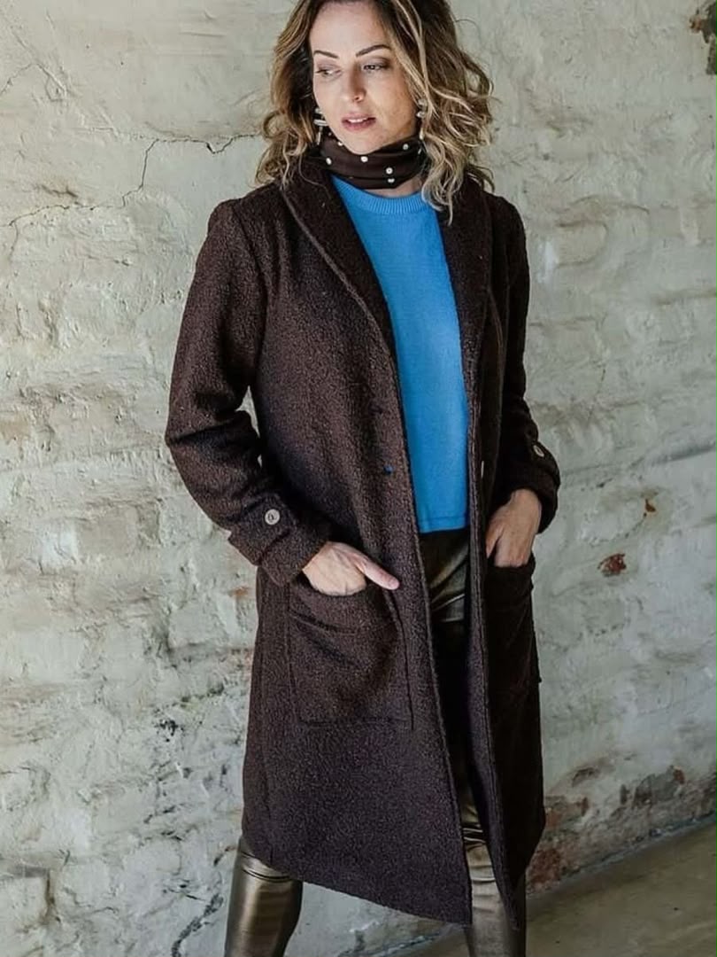 Cardi Coat Boucle Choc