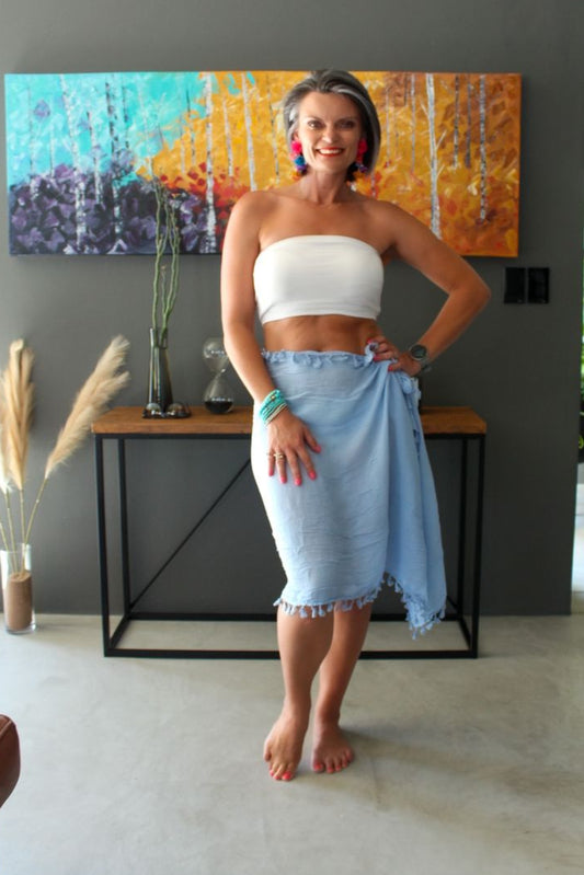 Sarong Skirt with Tassels