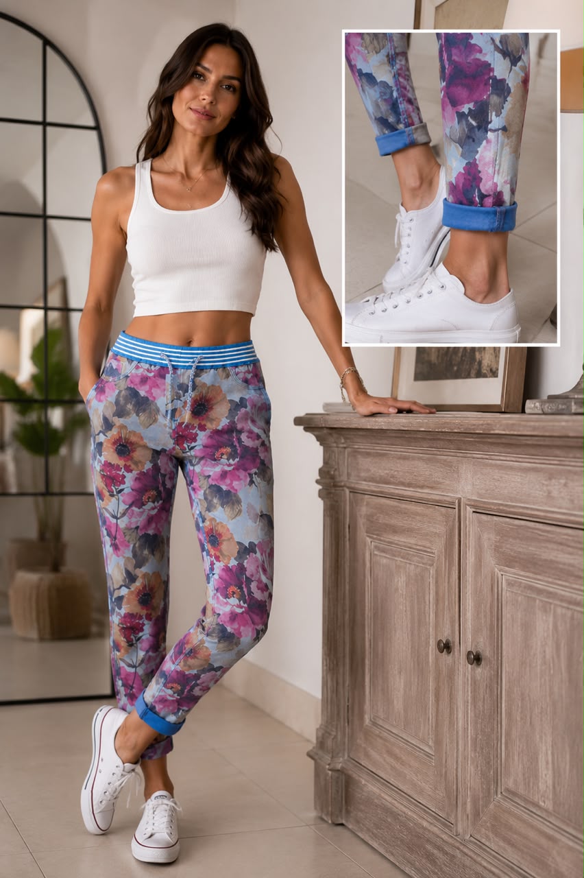 Fiore Rosa Reversable Jeans