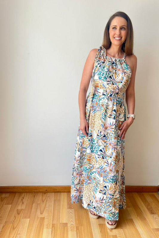 Lelane Halterneck Maxi Dress Urban Bliss