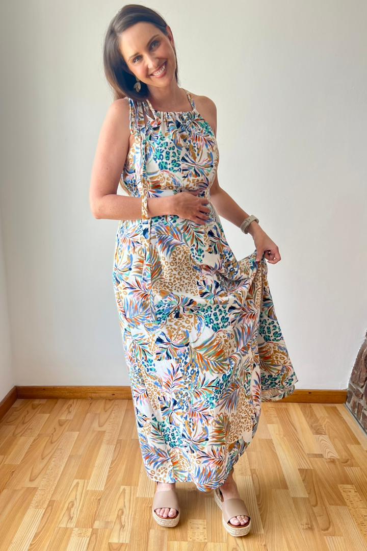 Lelane Halterneck Maxi Dress Urban Bliss