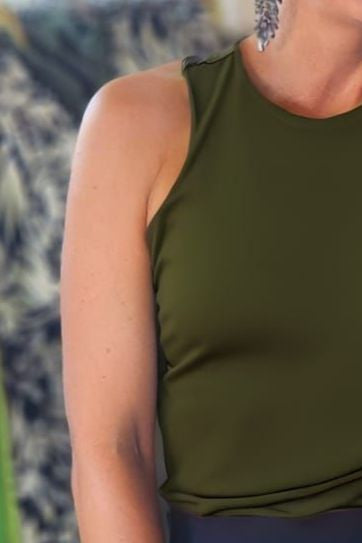 Cari Slinky Top Khaki