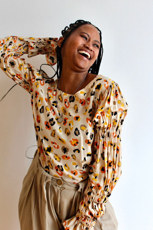 Puffersleeve Blouse