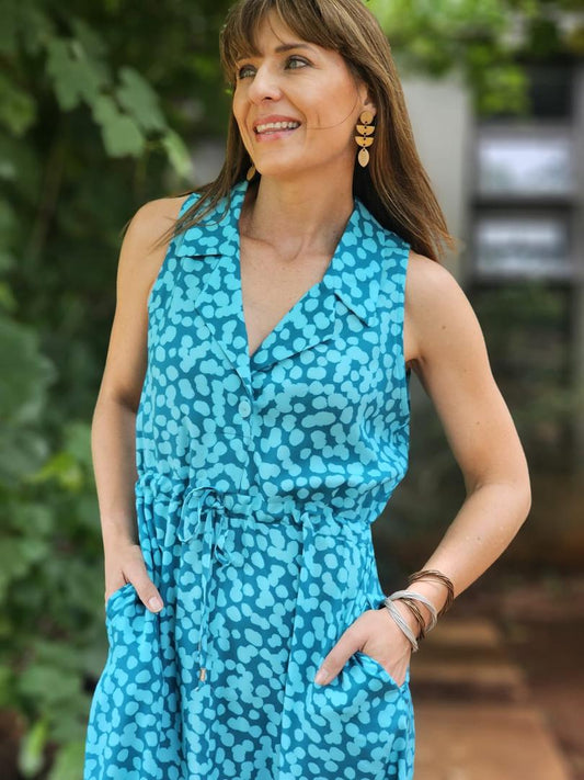 Florance Dress Aqua