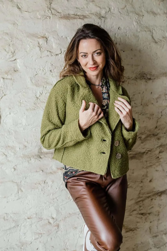 Boucle Jacket Chartreuse