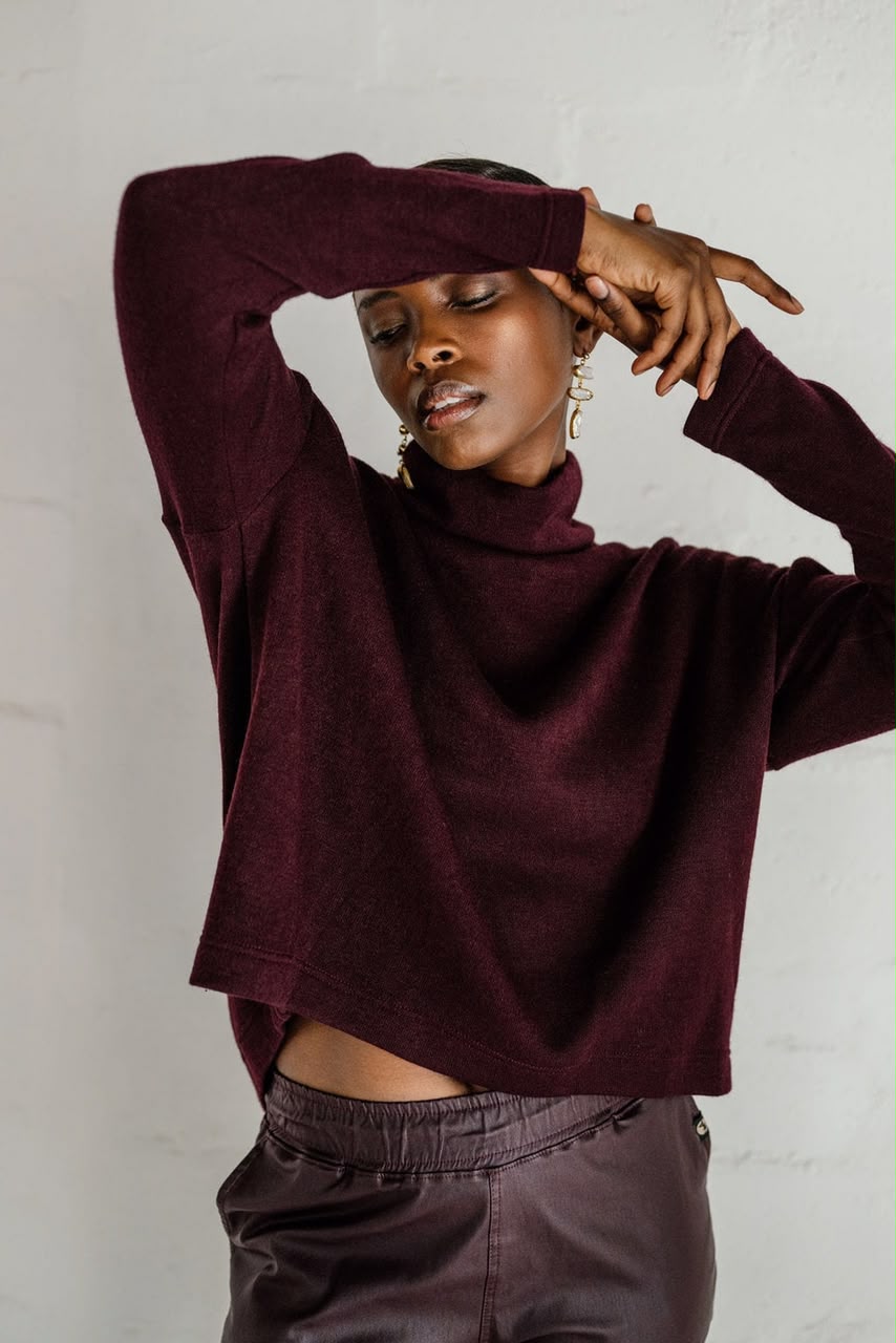 Slouch Knit Wine