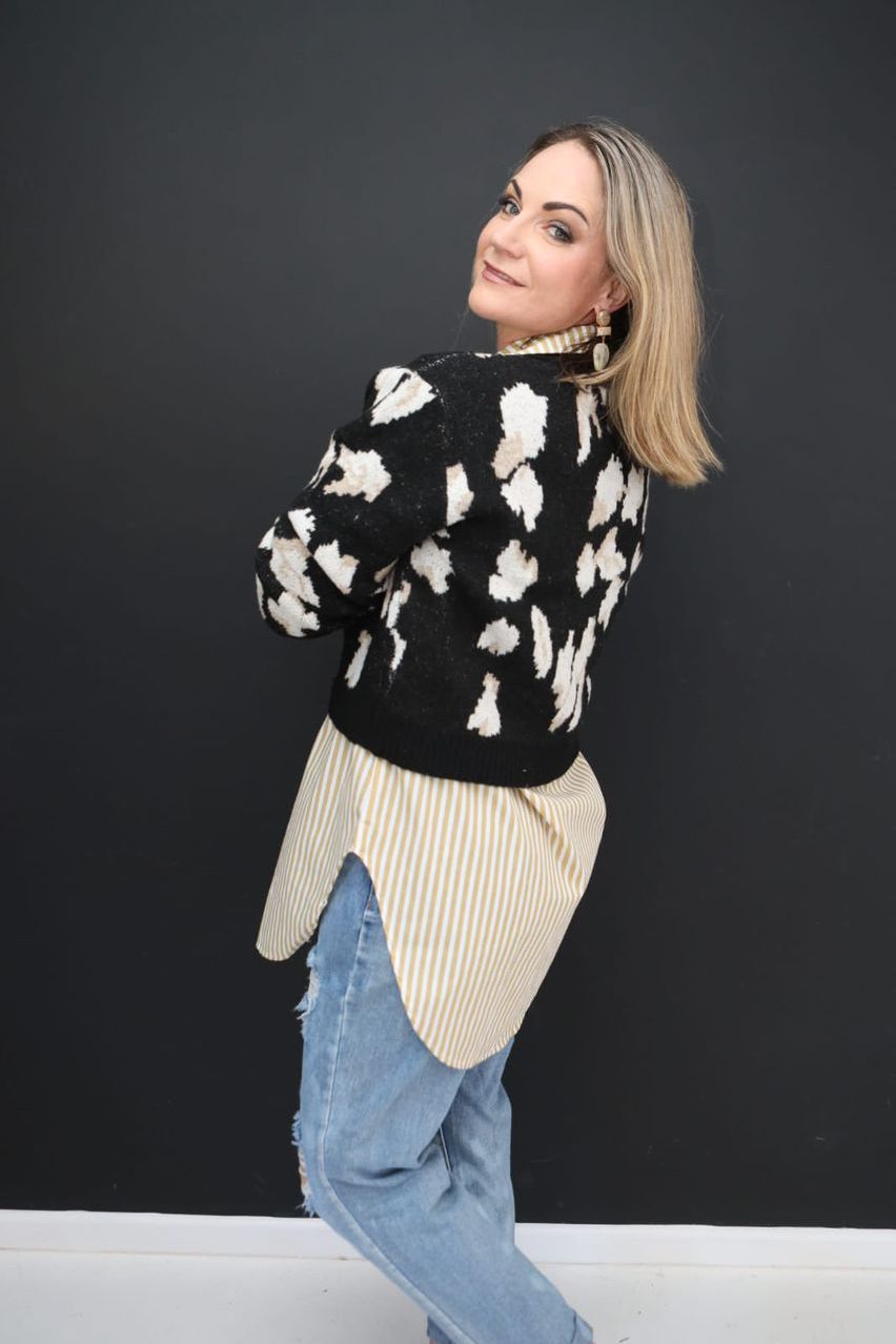 Leopard Cardi Knit