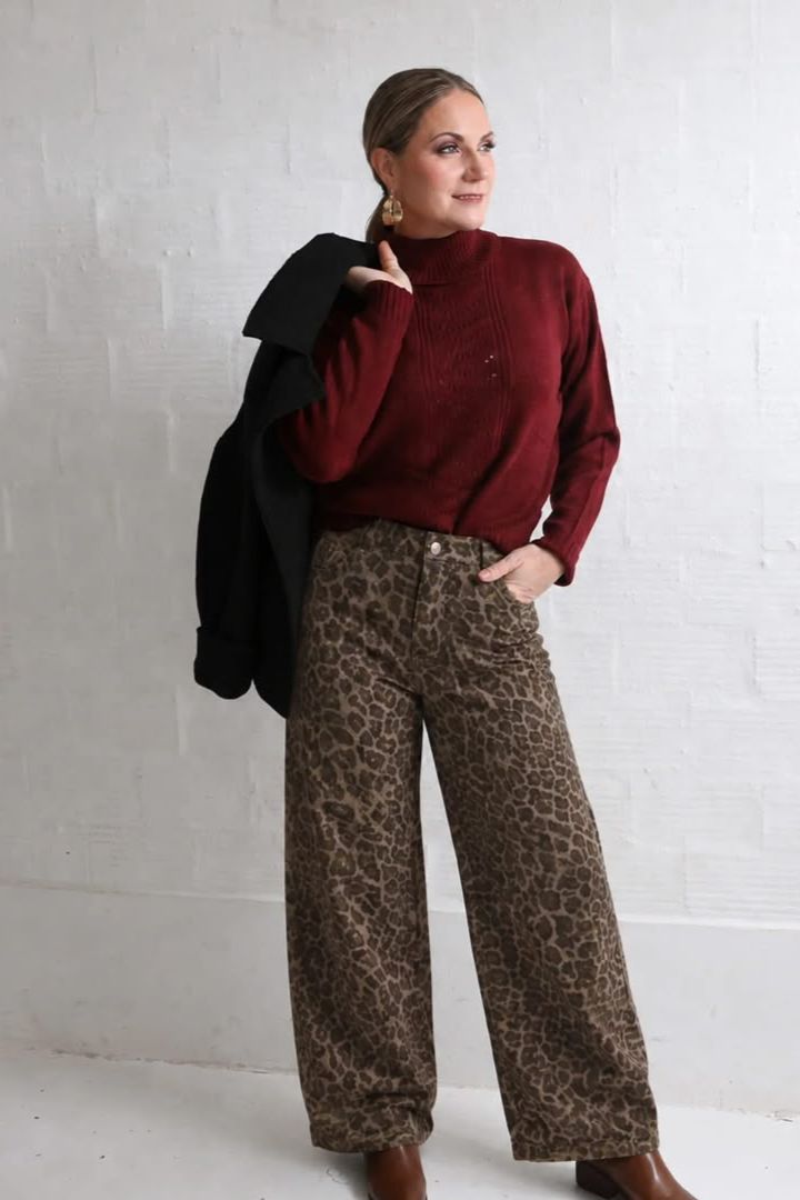 Leopard Print Jeans