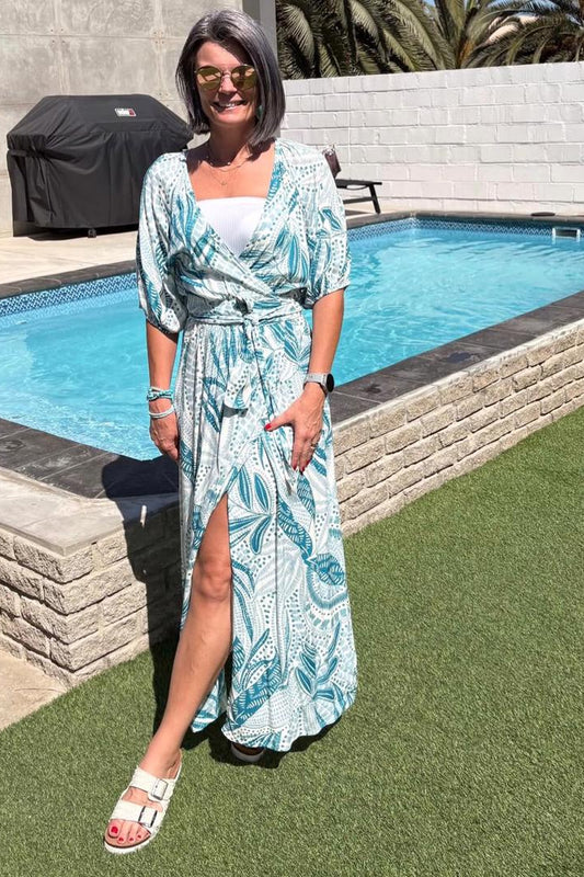 Nicole Dress Mosaic Fern