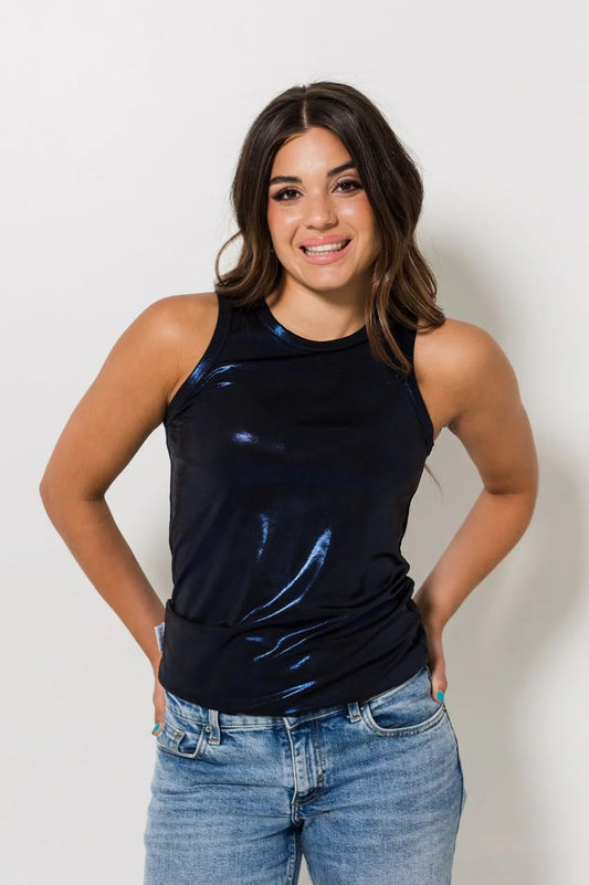 Metallic Shimmer Vests