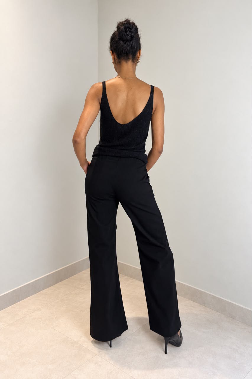 Bengaline Wide Leg Pants