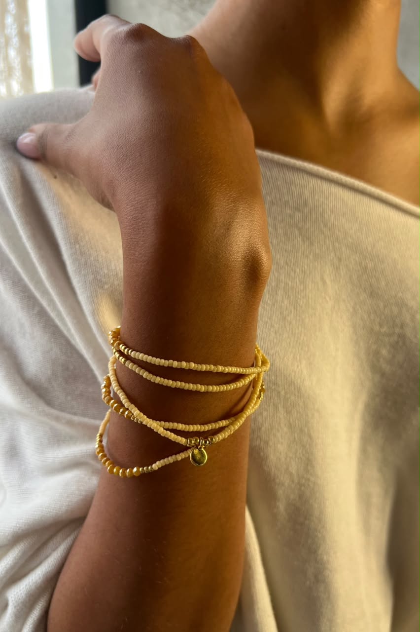Beaded Five Wrap Bracelets