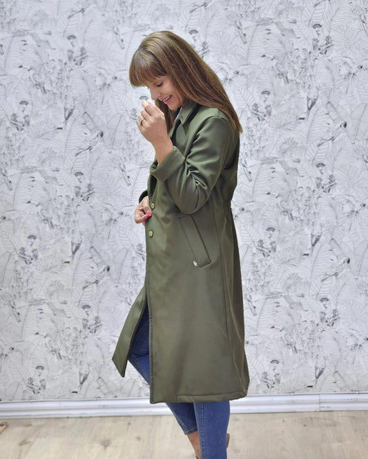 Jane Coat Soft Shell Khaki