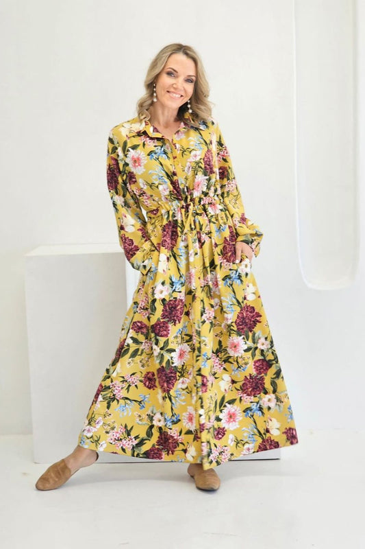 Livvie Maxi Butter Blossom Dress