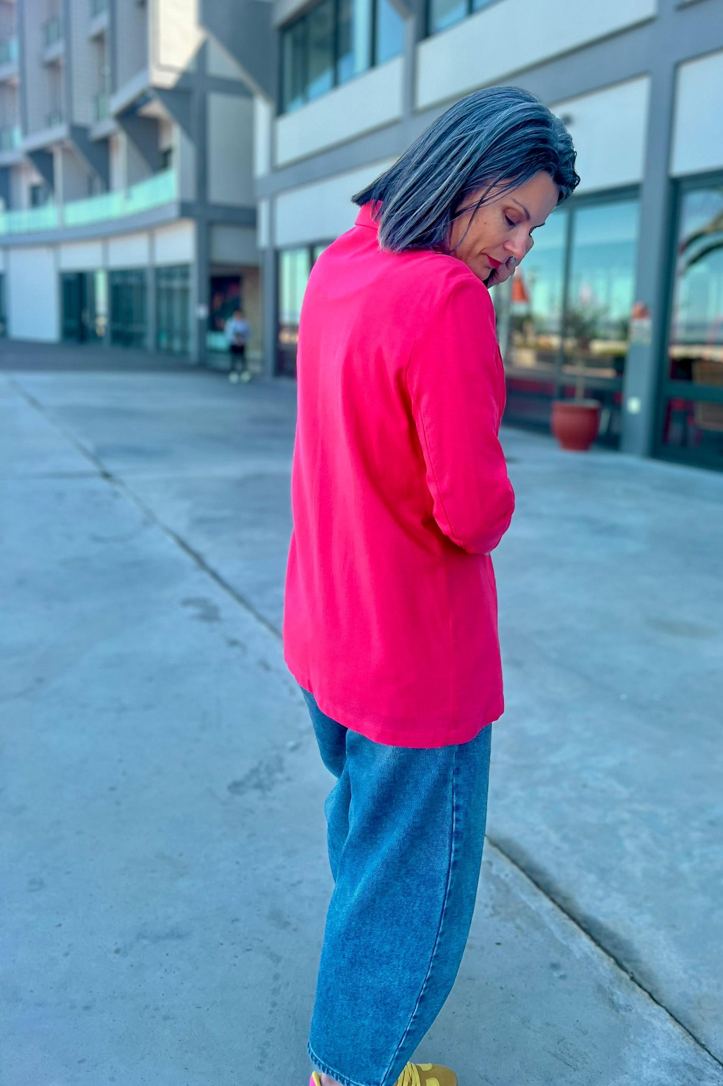 Linen Blazer Pink