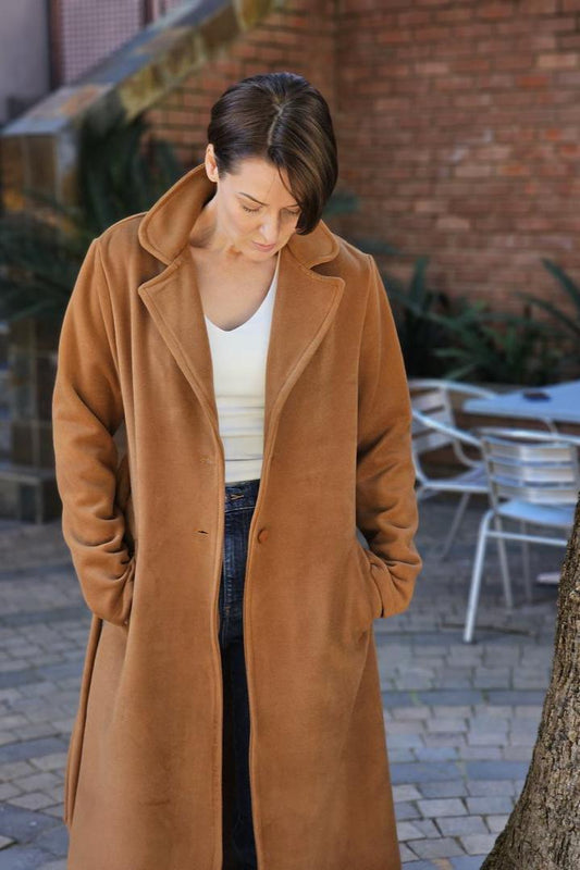 Maddison Coat Latte Melton