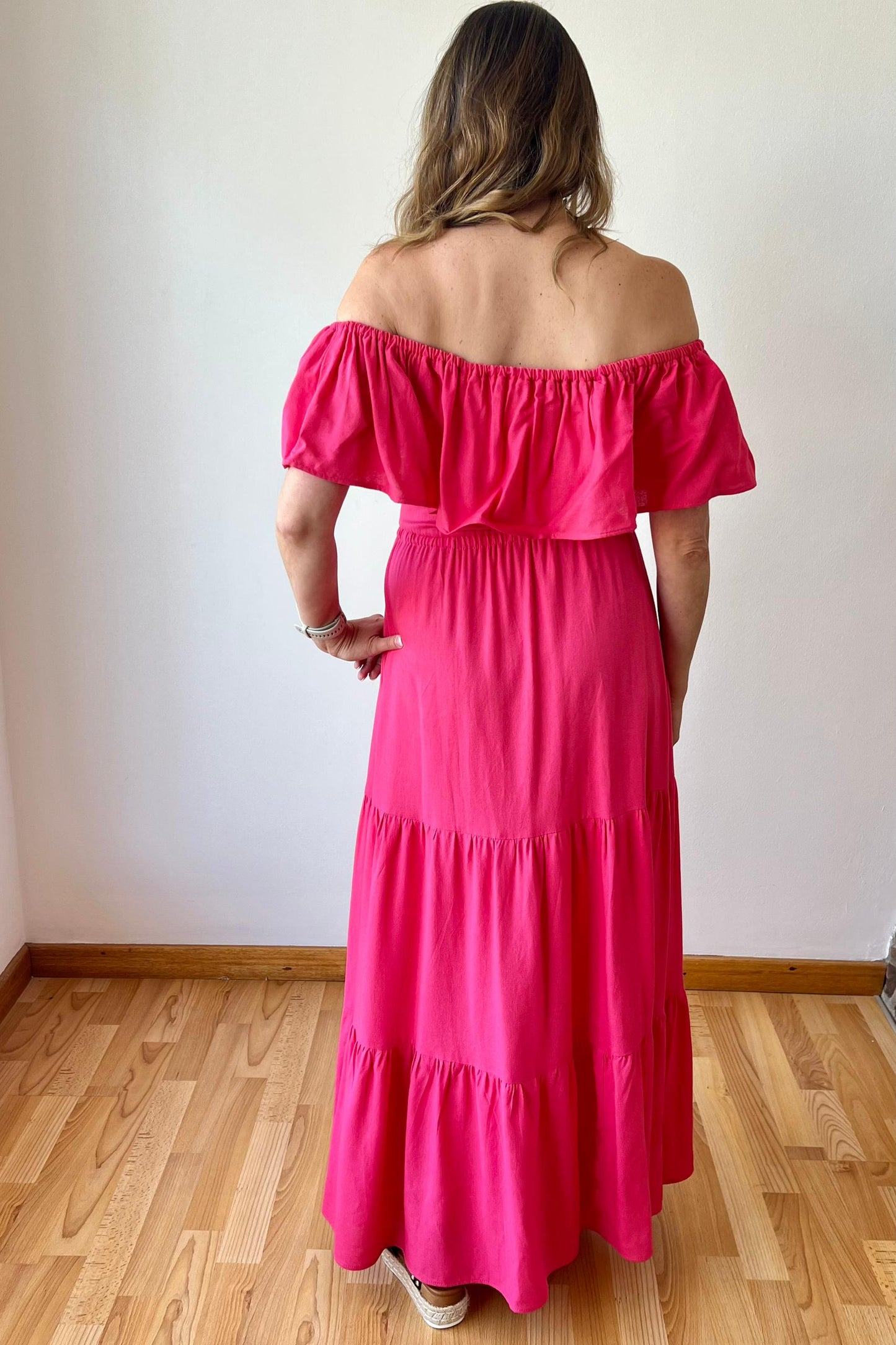 Phoebe Dress Cherise Pink